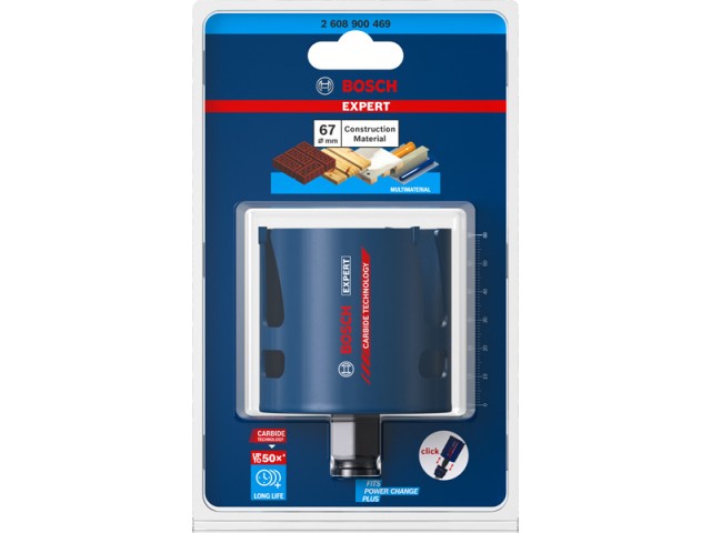 Žaga za izrezovanje lukenj Bosch EXPERT Construction Material, 67x60mm, 2608900469